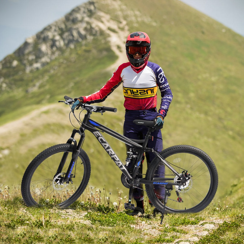 Mountain Bike – TrailX 24” | Full Suspension | 21-Speed | Black