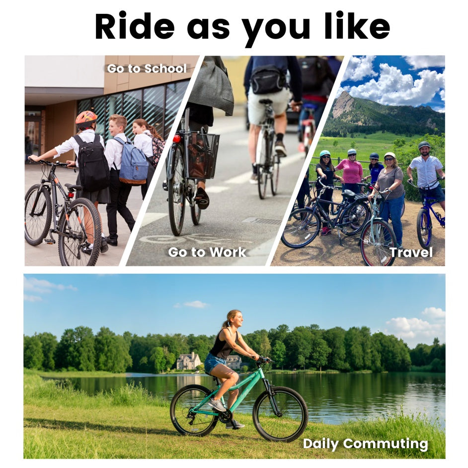 Mountain Bike – TrailLite 26” | Front Suspension | 21-Speed | Green