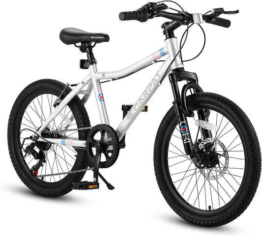 Kids Mountain Bike – TrailKid 20” | Front Suspension | 7-Speed | White
