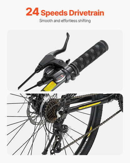 Mountain Bike – TrailMax 29” | Full Suspension | 24-Speed | Black