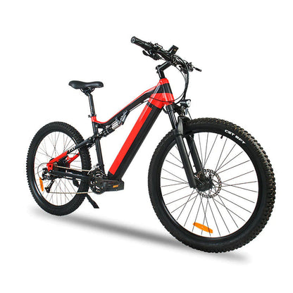 500W Electric Mountain Bike – 27.5" Frame, 48V Battery, 27-Speed Bafang Motor (Red)