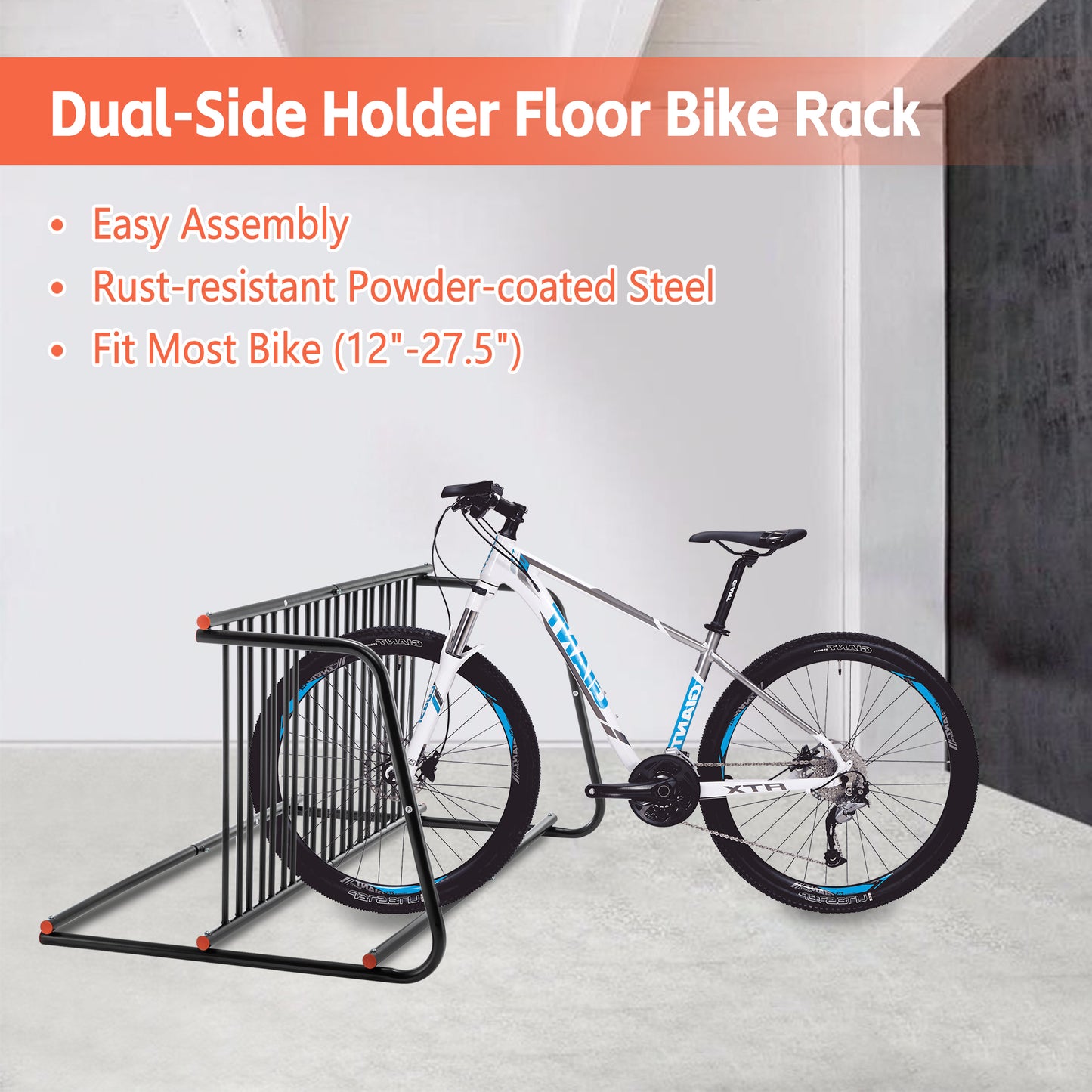 Bike Storage Rack – 10 Bike Capacity | Heavy-Duty Steel
