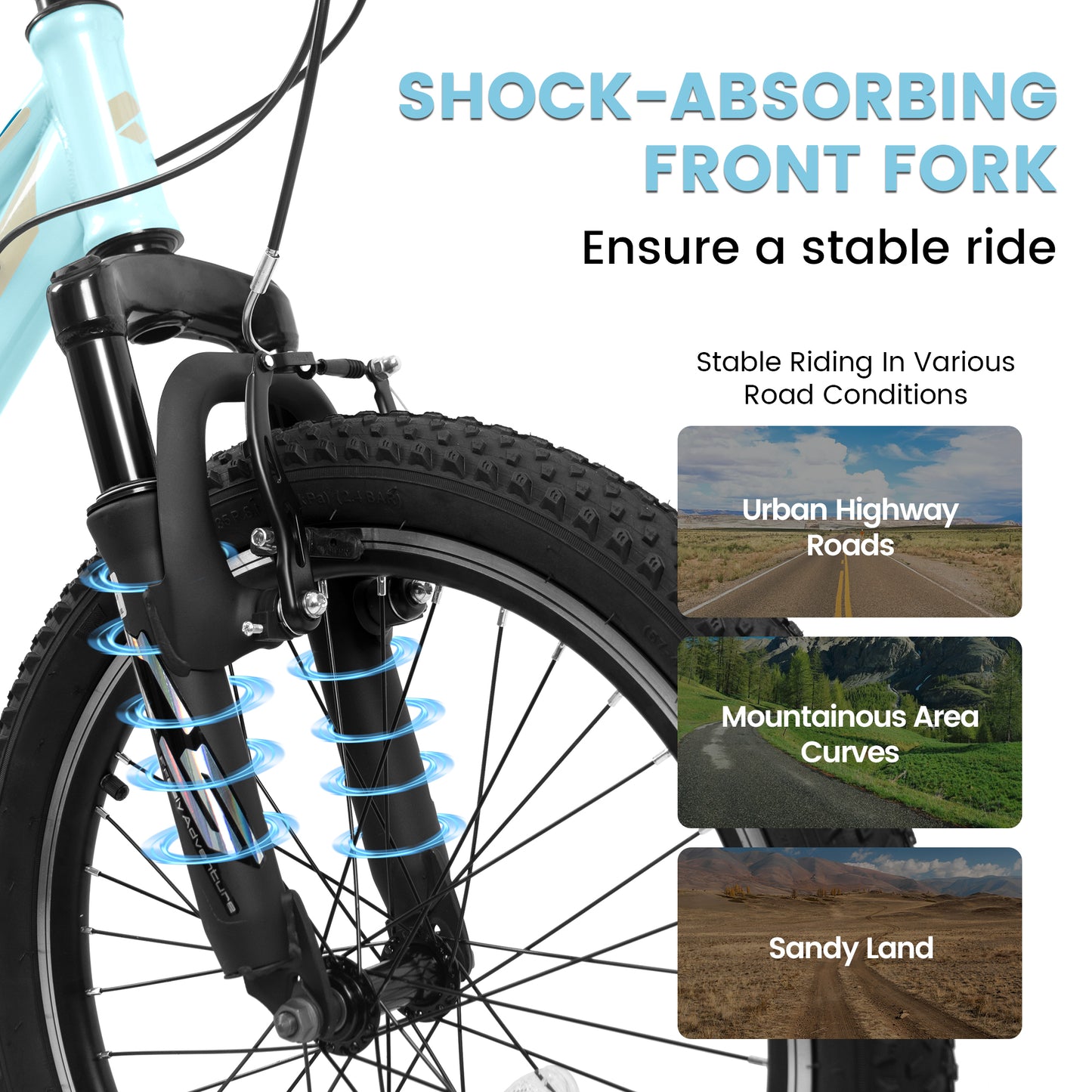 Kids Mountain Bike – TrailKid 20” | Front Suspension | 7-Speed
