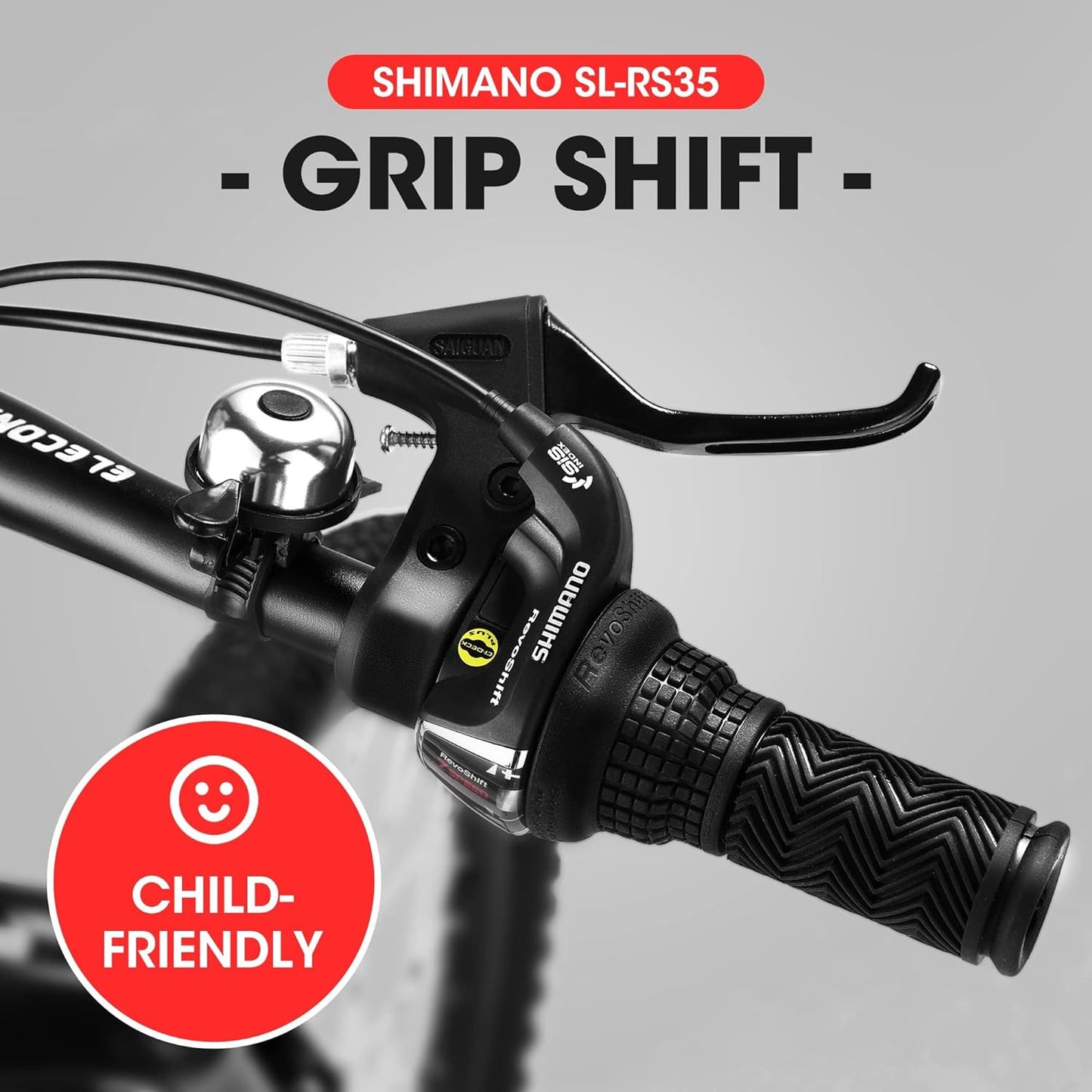 Kids Mountain Bike – TrailKid 20” | Front Suspension | 7-Speed | White