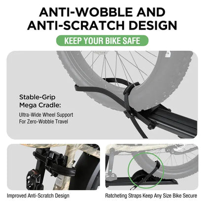1-Bike Hitch E-bike Rack, Lightweight Single