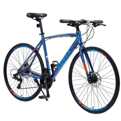 700C Hybrid Road & City Bike – 24-Speed Disc Brake (Men & Women)