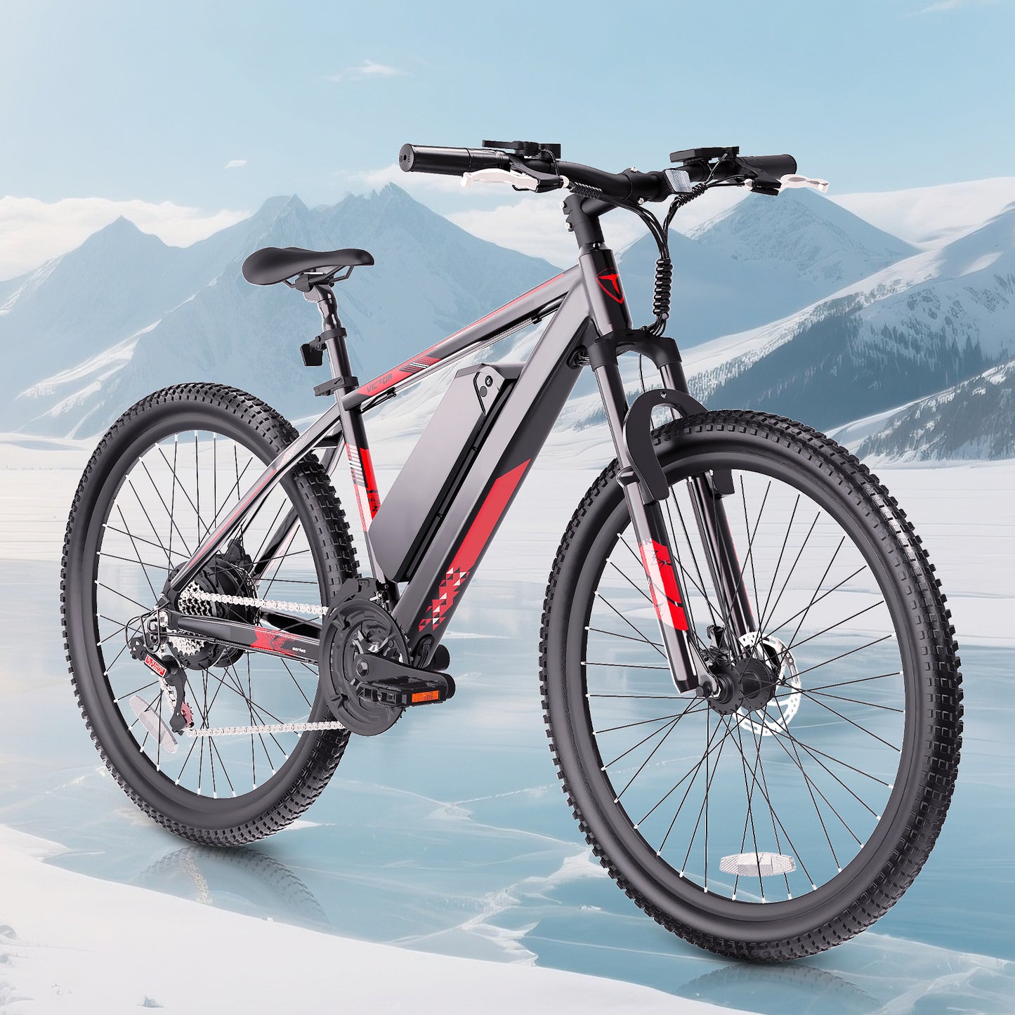 350W City E-Bike – 20" Frame, 21-Speed Gears, 25-Mile Range