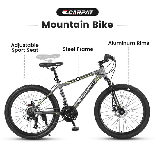 Mountain Bike – TrailLite 24” | Front Suspension | 21-Speed