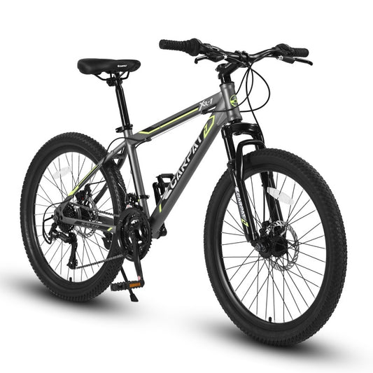 24" All-Terrain Youth Mountain Bike – Steel Frame, 21-Speed Shimano