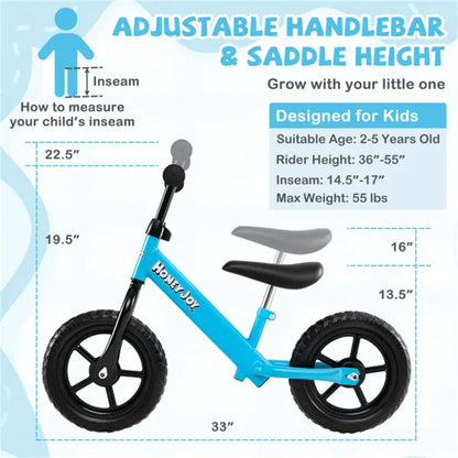Balance Bike – TinyRider | Ages 2-5 | Lightweight | Black
