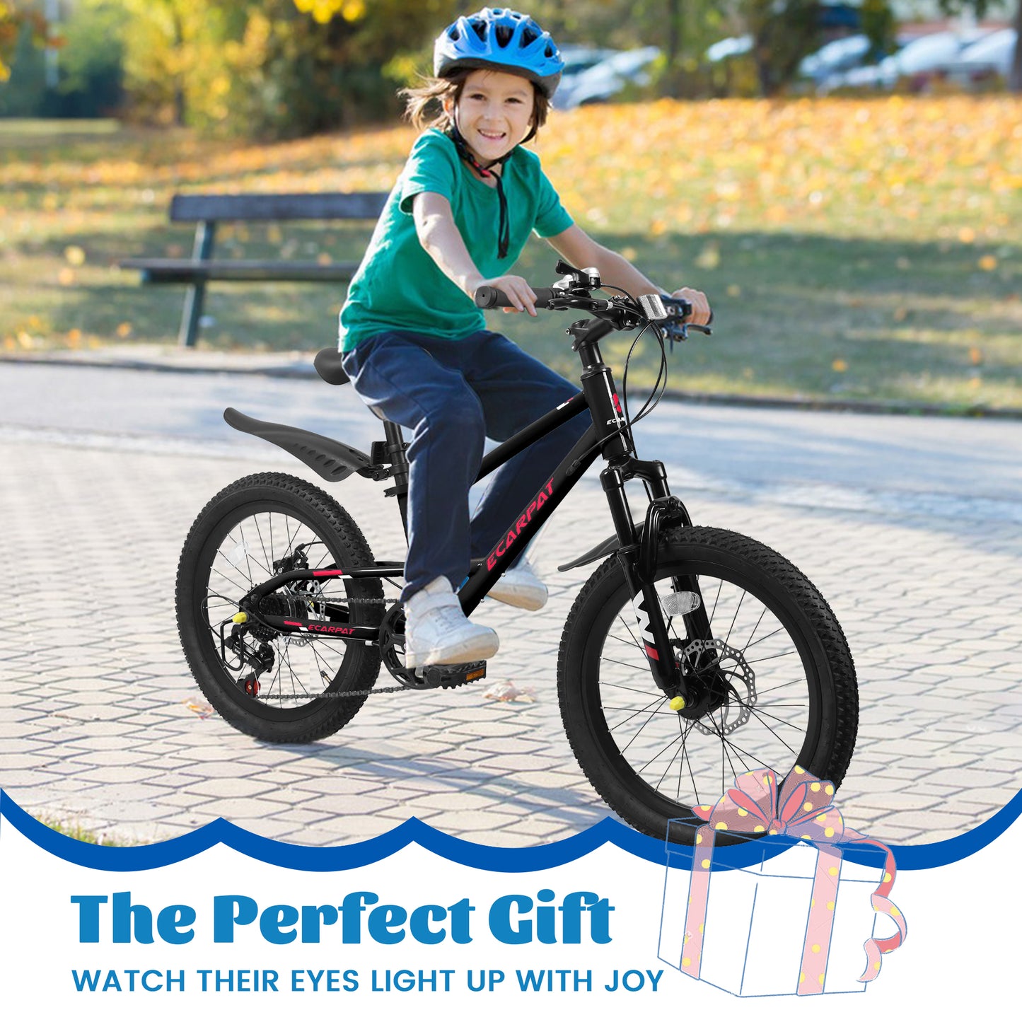 Kids Mountain Bike – TrailKid 20” | Front Suspension | 7-Speed | Black