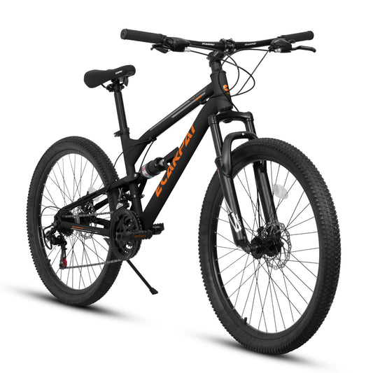 26" Steel Frame Mountain Bike – Shock Fork, 21-Speed (Unisex)