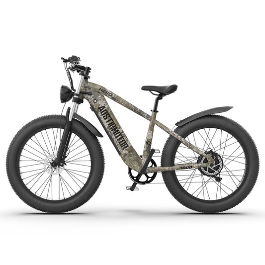 52V All-Terrain Fat Tire E-Bike – 26" Tires, 20Ah Battery, Hydraulic Disc Brakes