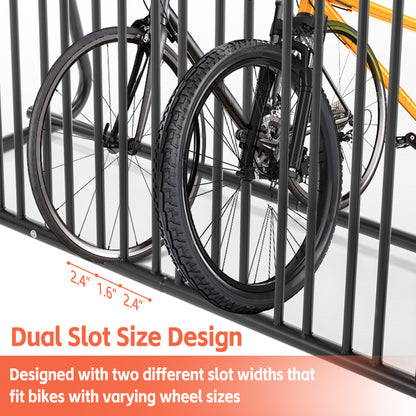Bike Storage Rack – 10 Bike Capacity | Heavy-Duty Steel