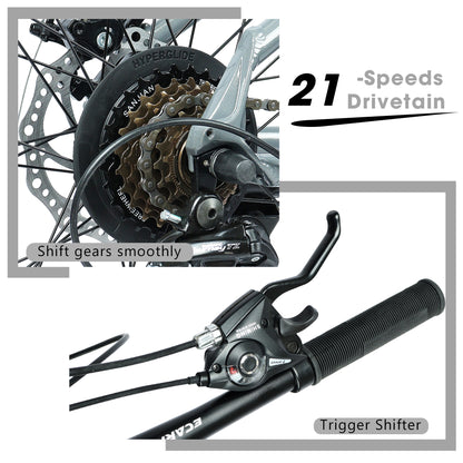 Mountain Bike – AllTrail 26” | Hardtail | 21-Speed | Grey-Black