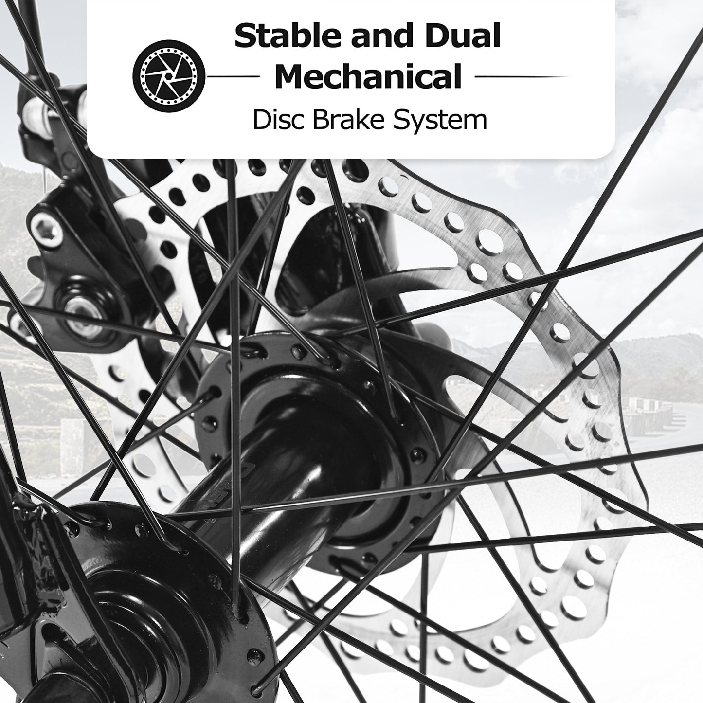 26" Fat Tire Mountain Bike – 21-Speed Shimano, Dual Disc Brakes (All-Terrain)