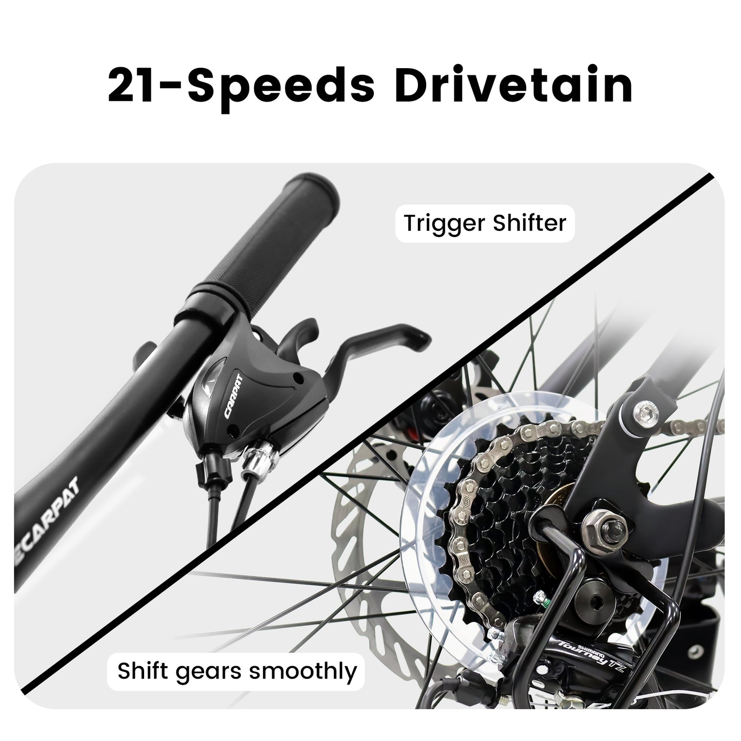 Mountain Bike – TrailX 26” | Full Suspension | 21-Speed | Black