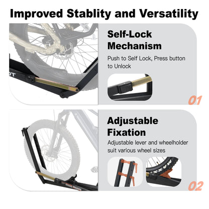 CRAVOT MagRack X1 MAX Foldable Hitch Bike Rack
