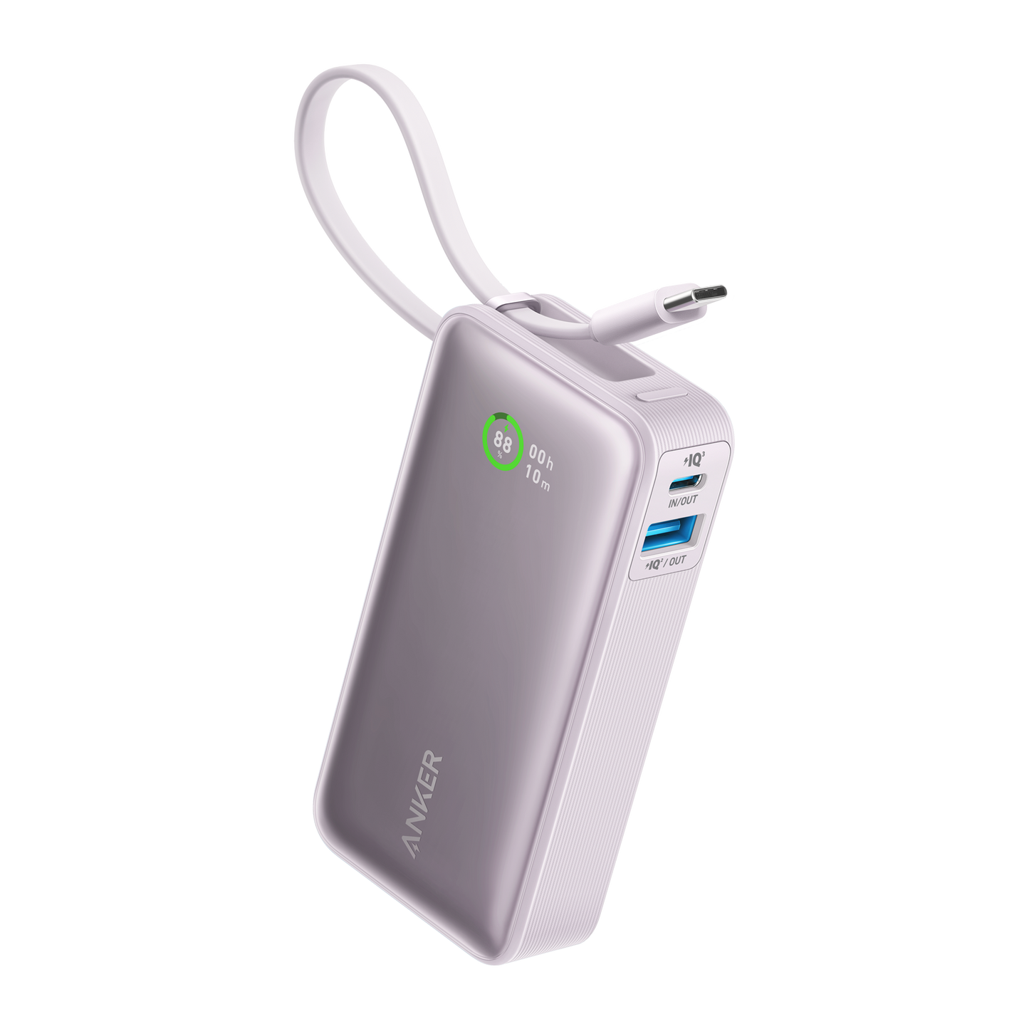 Anker Nano Power Bank (30W, Built-In USB-C Cable)