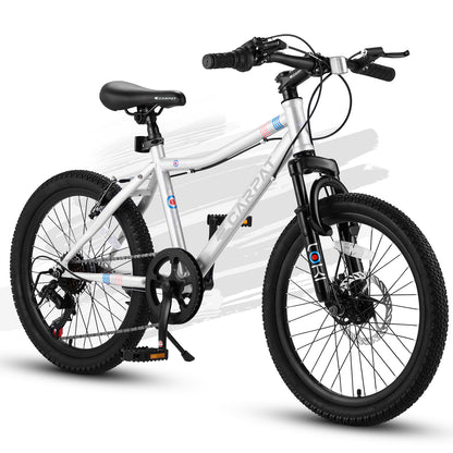 Kids Mountain Bike – TrailKid 20” | Front Suspension | 7-Speed | White