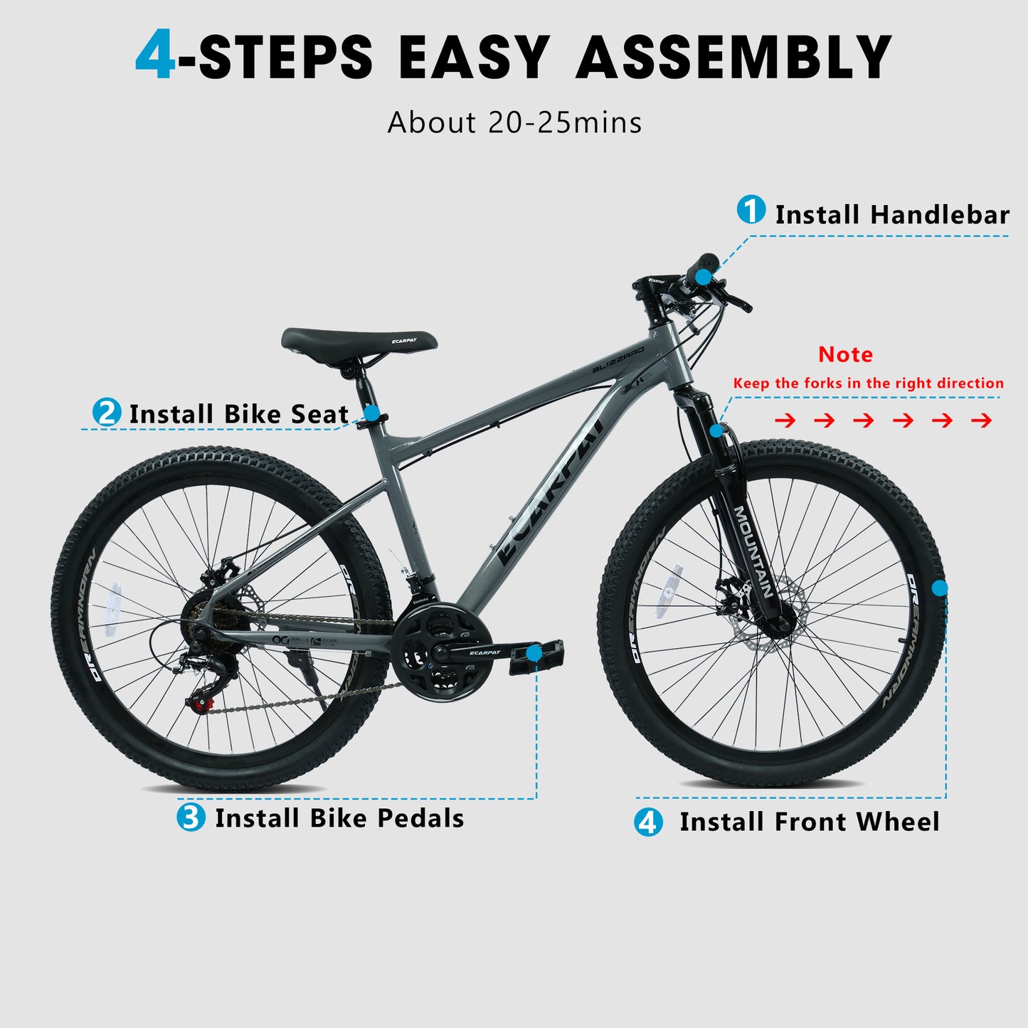 Mountain Bike – AllTrail 26” | Hardtail | 21-Speed | Grey-Black