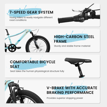 Kids Mountain Bike – TrailKid 20” | Front Suspension | 7-Speed