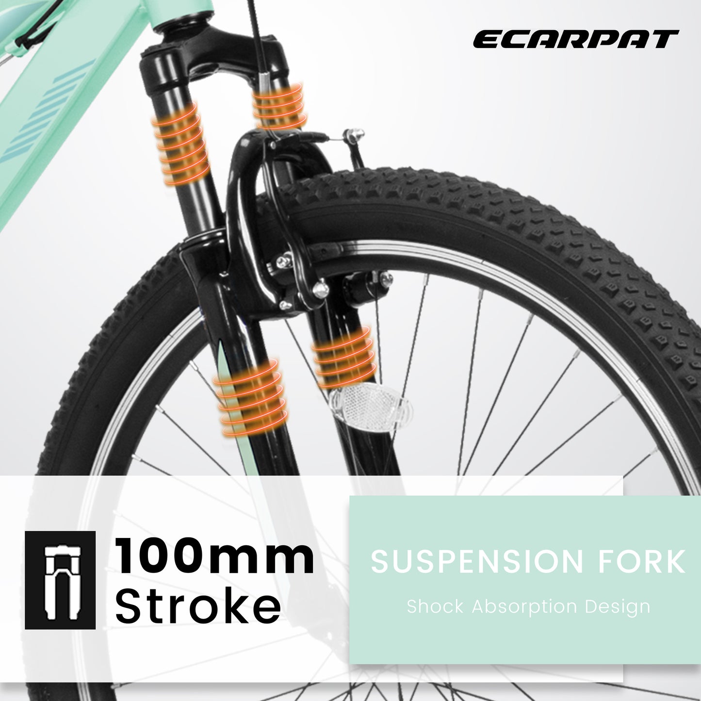 Mountain Bike – TrailLite 26” | Front Suspension | 21-Speed | Green