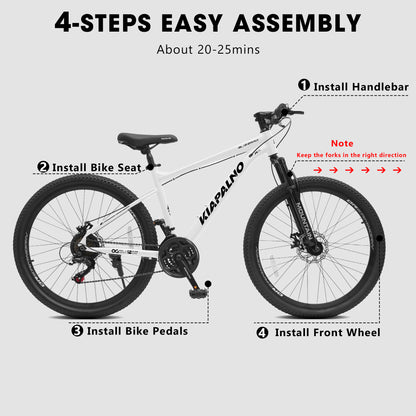 Mountain Bike – AllTrail 26” | Hardtail | 21-Speed | White