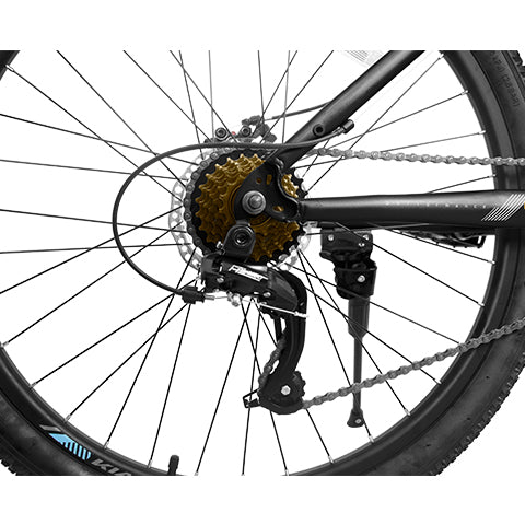 Mountain Bike – RidgeLine 26” | Hardtail | 21-Speed | Black-Gray