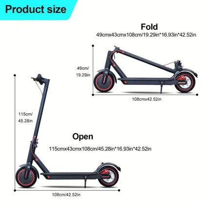 350W Electric Scooter – Ideal for Commuting & School, Foldable Design