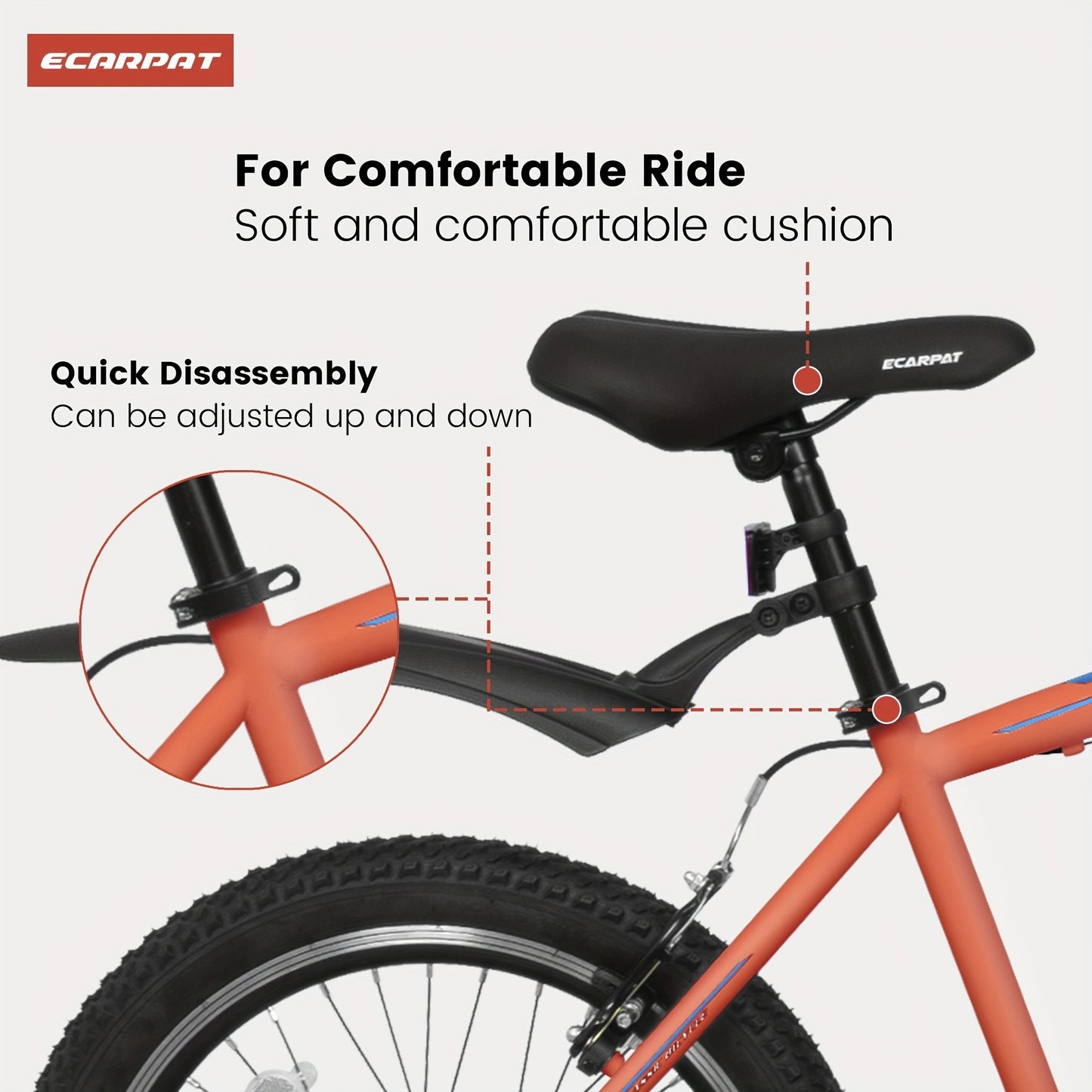 20" Kids Mountain Bike – 7-Speed, Front Suspension (Boys & Girls)