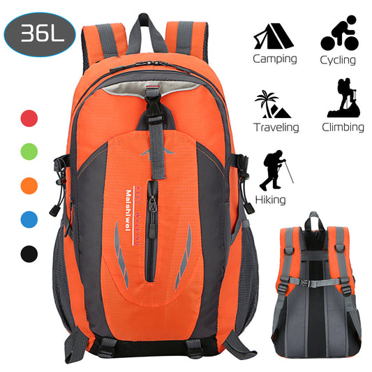 36L Waterproof Outdoor Backpack – Hiking & Travel Daypack (Multiple Colors)
