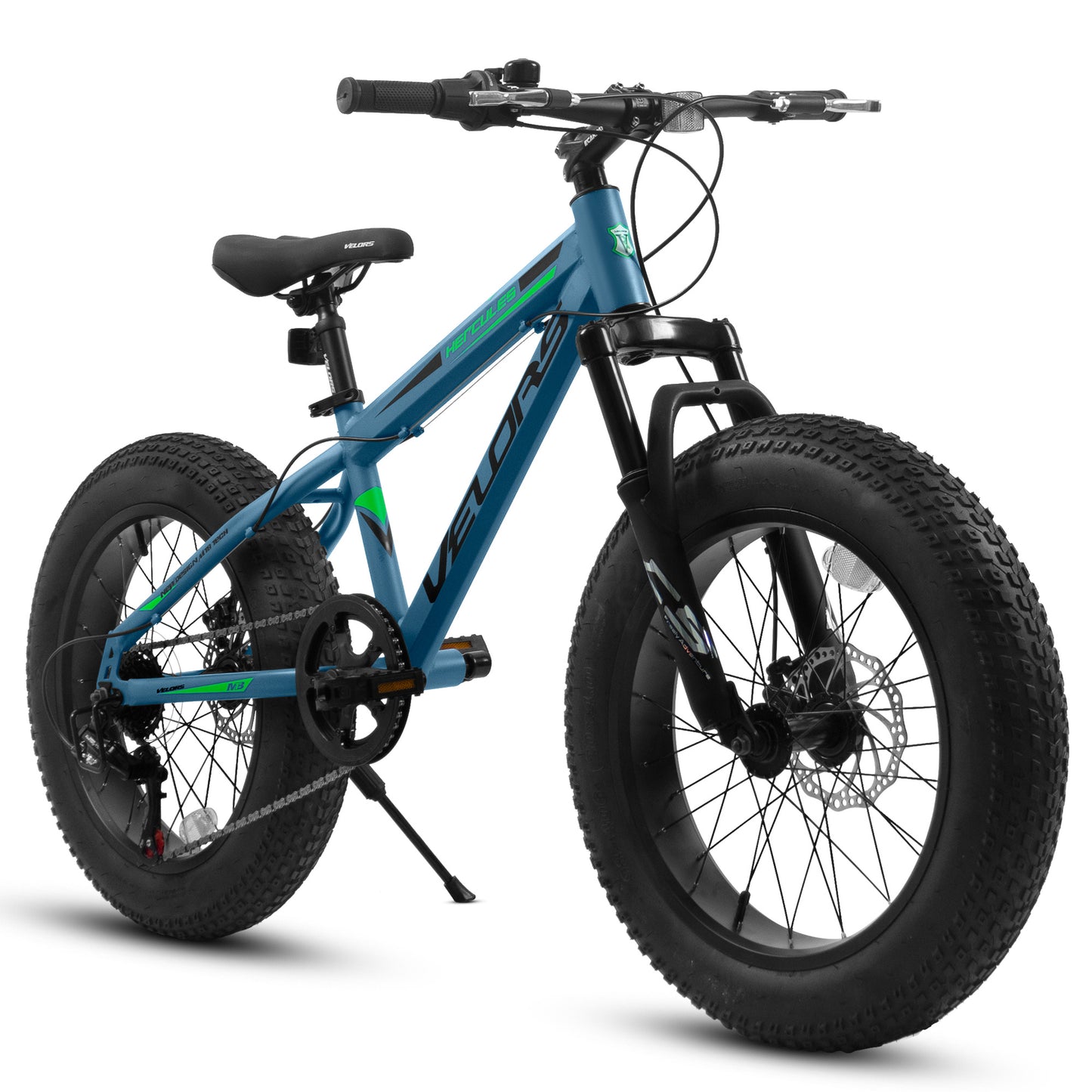 20" Fat Tire Mountain Bike – 7-Speed, Dual Disc Brakes (City & Trail)