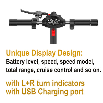 350W Foldable Commuting Escooter For Adults, Personal Electric Scooter 36V 7.5AH  Max Speed 12.5mph & Range 16 Miles, 220Lbs Max Load