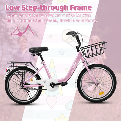 Kids Bike – CityCruze 20” | Coaster Brake | Single Speed | Pink