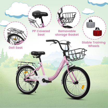 Kids Bike – CityCruze 20” | Coaster Brake | Single Speed | Pink