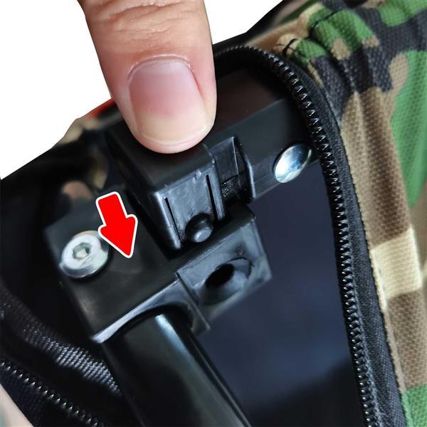 Camouflage Folding Bike Trailer – Cargo Carrier for Camping & Travel