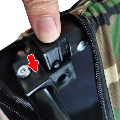 Camouflage Folding Bike Trailer – Cargo Carrier for Camping & Travel