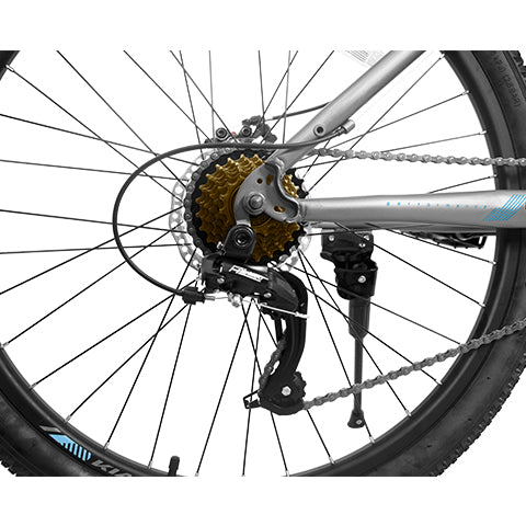 Mountain Bike – RidgeLine 26” | Hardtail | 21-Speed | Blue-Grey