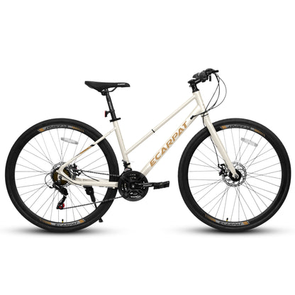 Road Bike – UrbanRide 700C | 21-Speed | Disc Brakes | Cream