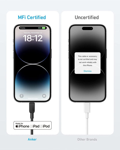 Anker 310 USB-C to Lightning Cable (6 ft, 2-Pack)