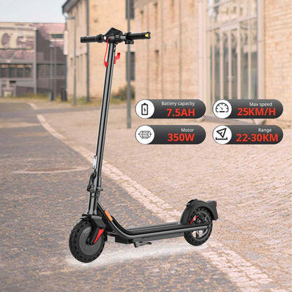 350W Foldable Commuting Escooter For Adults, Personal Electric Scooter 36V 7.5AH  Max Speed 12.5mph & Range 16 Miles, 220Lbs Max Load