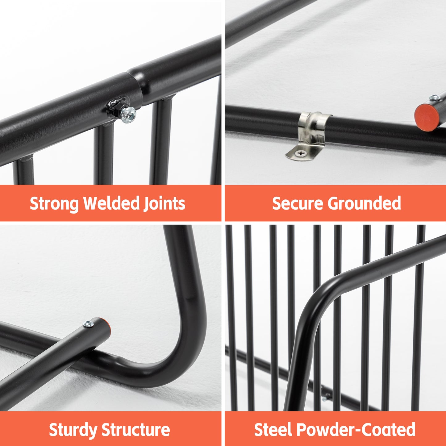 Bike Storage Rack – 10 Bike Capacity | Heavy-Duty Steel