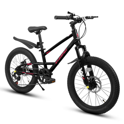 Kids Mountain Bike – TrailKid 20” | Front Suspension | 7-Speed | Black