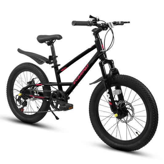 Kids Mountain Bike – TrailKid 20” | Front Suspension | 7-Speed | Black