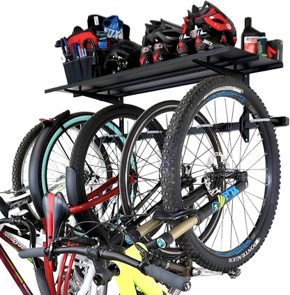 G-Bike Solid Shelf Wall Storage System | Holds 5 Bikes
