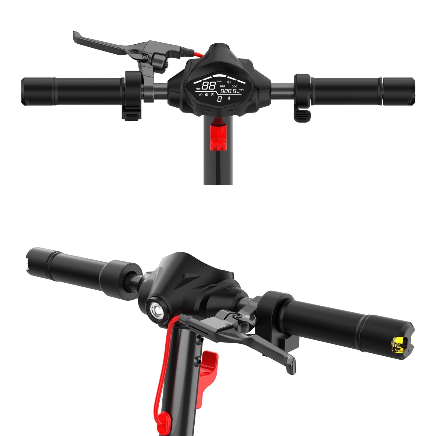 350W Foldable Commuting Escooter For Adults, Personal Electric Scooter 36V 7.5AH  Max Speed 12.5mph & Range 16 Miles, 220Lbs Max Load