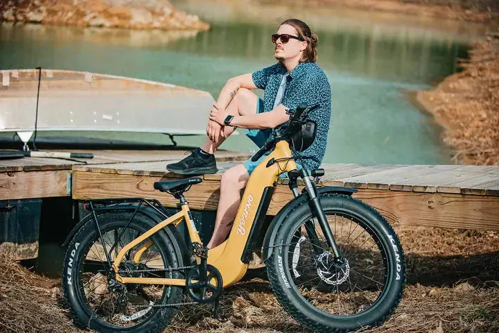 YOUNG Electric E-Scout Pro Step-Through Commuter Ebike | Up to 80 Miles, 28 MPH | 960Wh LG Battery, 26’’ All-terrain eBike