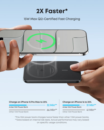 Anker Nano Power Bank (5K, MagGo, Slim)