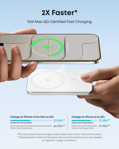 Anker Nano Power Bank (5K, MagGo, Slim)